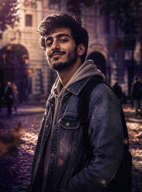Campus Life look · man