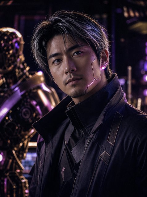 Sci-fi Future look · man