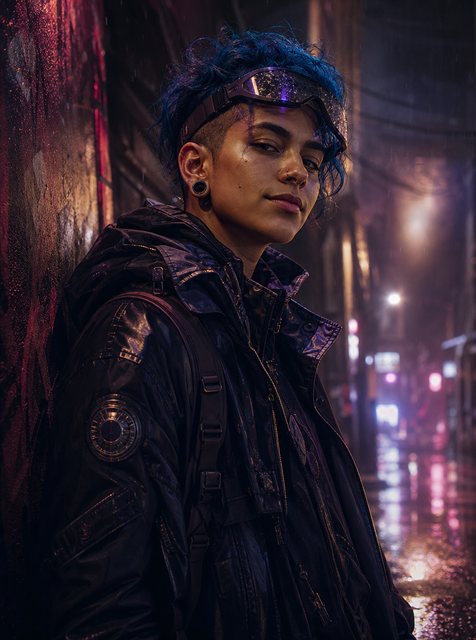 Sci-fi Future look · non-binary